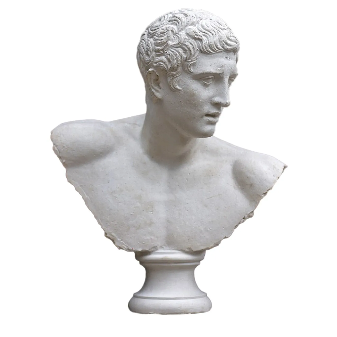 Busto del Discobolo in Gesso Bianco