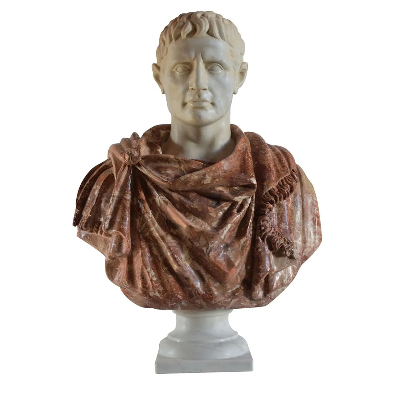 Busto in marmo dell'imperatore Ottaviano Augusto