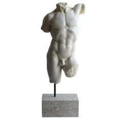 Busto Maschile in Marmo Bianco