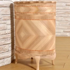 Cabinet ovale intarsiato in stile veneziano Venezia '700 Luigi XV