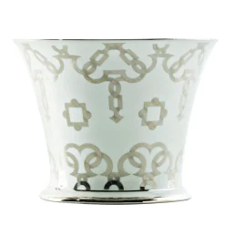 Cachepot bianco Tarsia