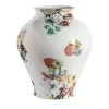 Cairo Vaso in porcellana ad anfora con fiori e architetture H27Cm