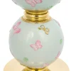 CANDELABRO A FARFALLA 5 BRACCI - AZZURRO