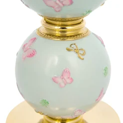CANDELABRO A FARFALLA 5 BRACCI - AZZURRO