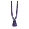 Candelabro Beta in ceramica viola
