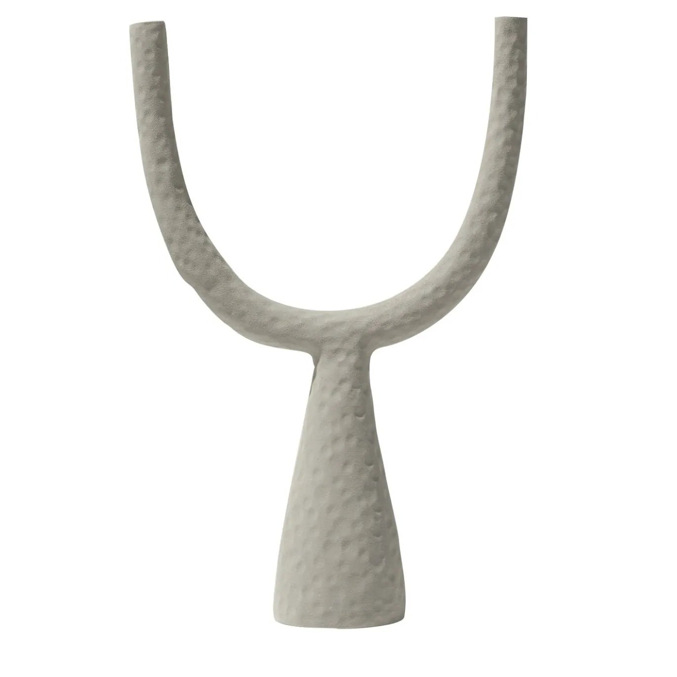 Candelabro Delta in ceramica antracite opaco