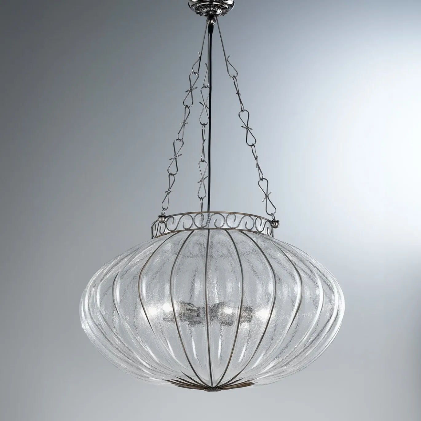 Candelabro di cristallo antico Harem