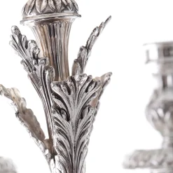 Candelabro Fiamme a nove bracci in argento sterling