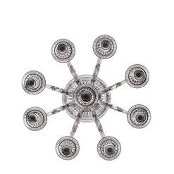Candelabro Fiamme a nove bracci in argento sterling