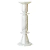Candelabro Oreadi Nix in Marmo Bianco di Rotella