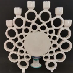 Candelabro Peacock Honey e Azure