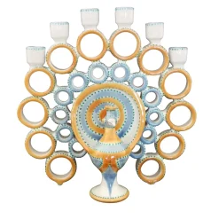 Candelabro Peacock Honey e Azure