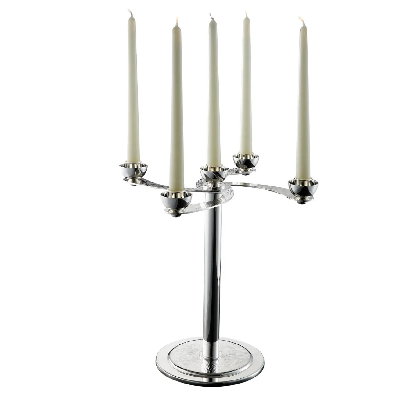 Candelabro Soffio a 5 candele in argento