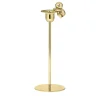 Candeliere alto Omini Climber in ottone lucido di Stefano Giovannoni