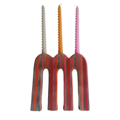Candeliere decorativo Double-Face in terracotta multicolore