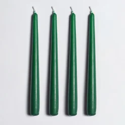 Candeliere in ceramica verde con 4 candele profumate