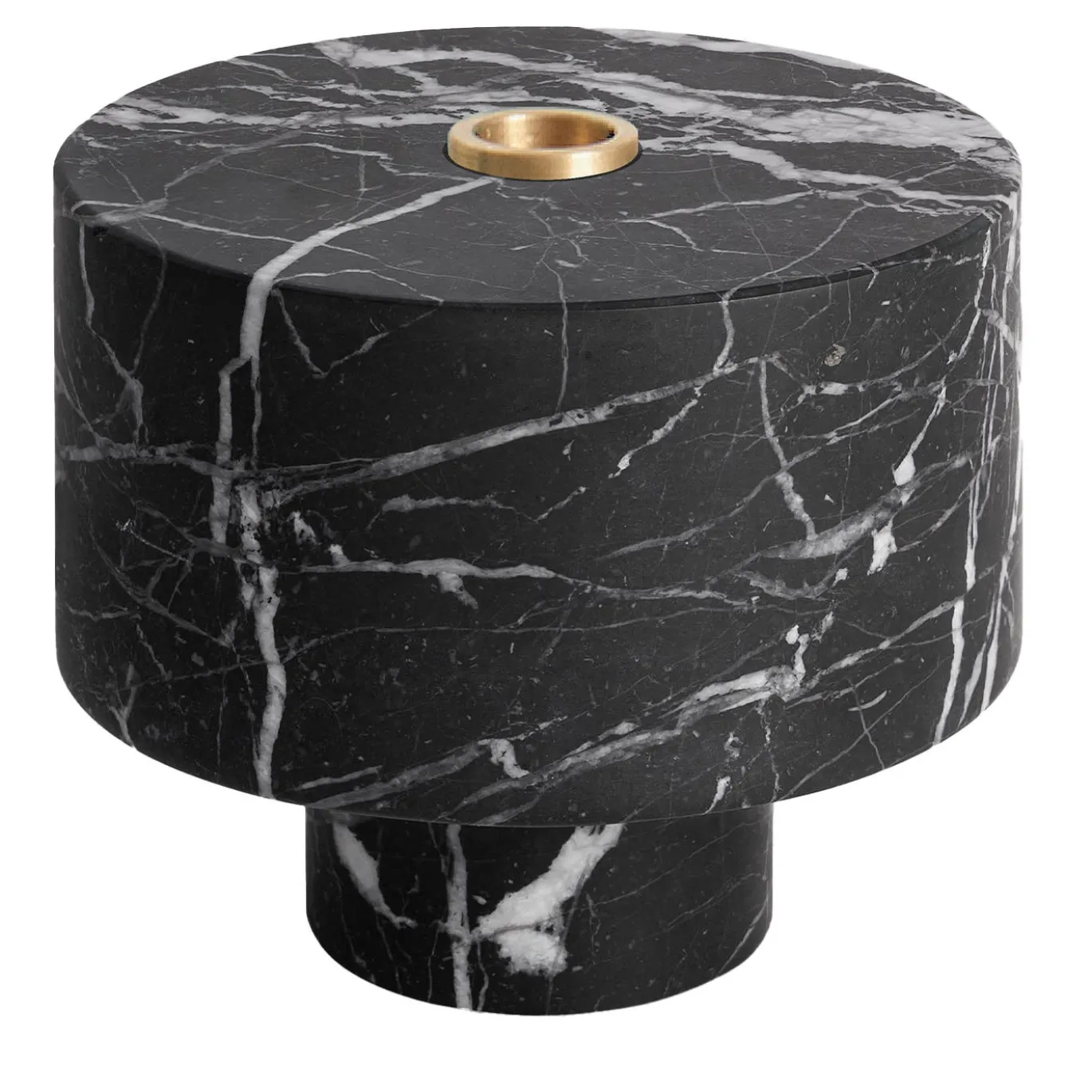 Candeliere Inside Out Black Marquina di Karen Chekerdjian