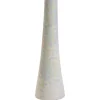 Candeliere Omega in ceramica bianca