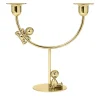 Candeliere Omini Lazy Climber in ottone lucido di Stefano Giovannoni