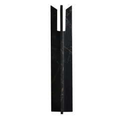 Candeliere Trinity L in marmo nero e oro