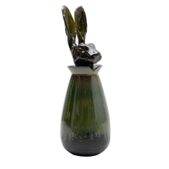 Canopo Lepre Vaso nero e verde #2