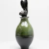 Canopo Lepre Vaso XL nero e verde