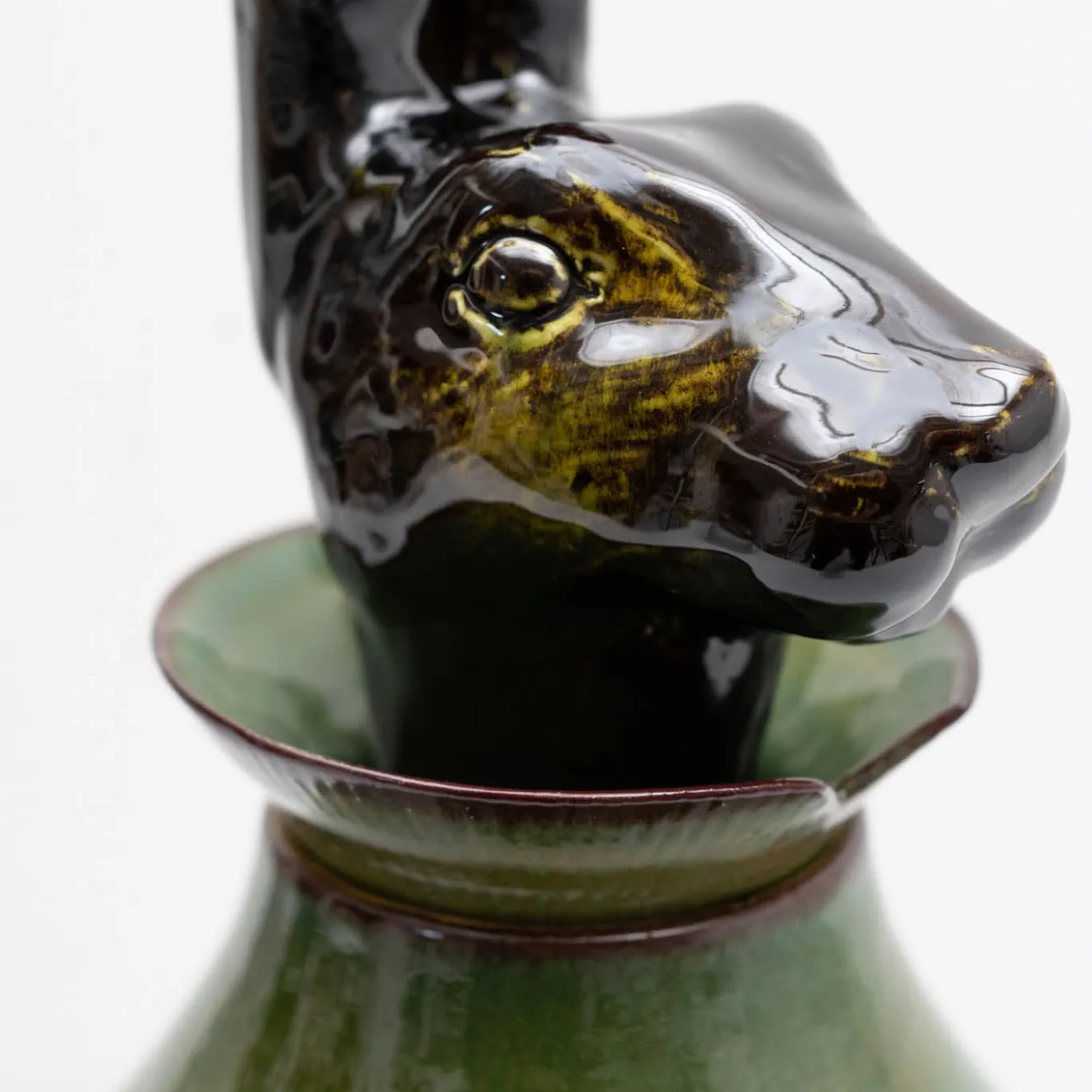 Canopo Lepre Vaso XL nero e verde