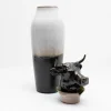 Canopo Toro Vaso a L bianco e nero