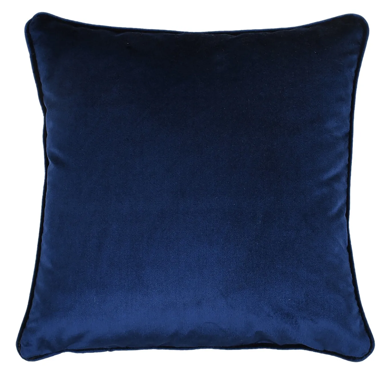 Carrè Blu Cuscino Quadrato in Velluto di Seta