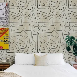 Carta da parati artistica dal design minimale