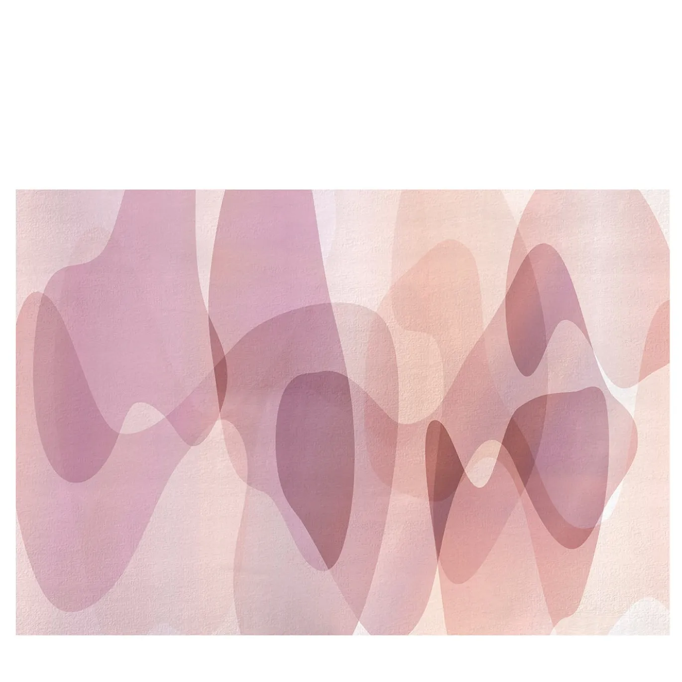 Carta da parati a trama rosa scuro della collezione Flo di Karim Rashid
