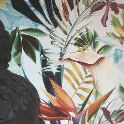 Carta da parati Bali con stampa tropicale