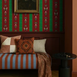 Carta da parati Bugs Lines Ruby di Fanny Garnichat