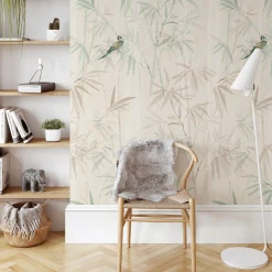 Carta da Parati Chinoiserie con Foresta di Bambù