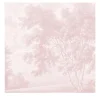 Carta da parati con alberi rosa romantici