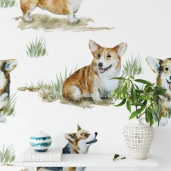 Carta da Parati con Cane Corgi Carino