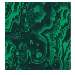 Carta da parati Geode Sezione Malachite