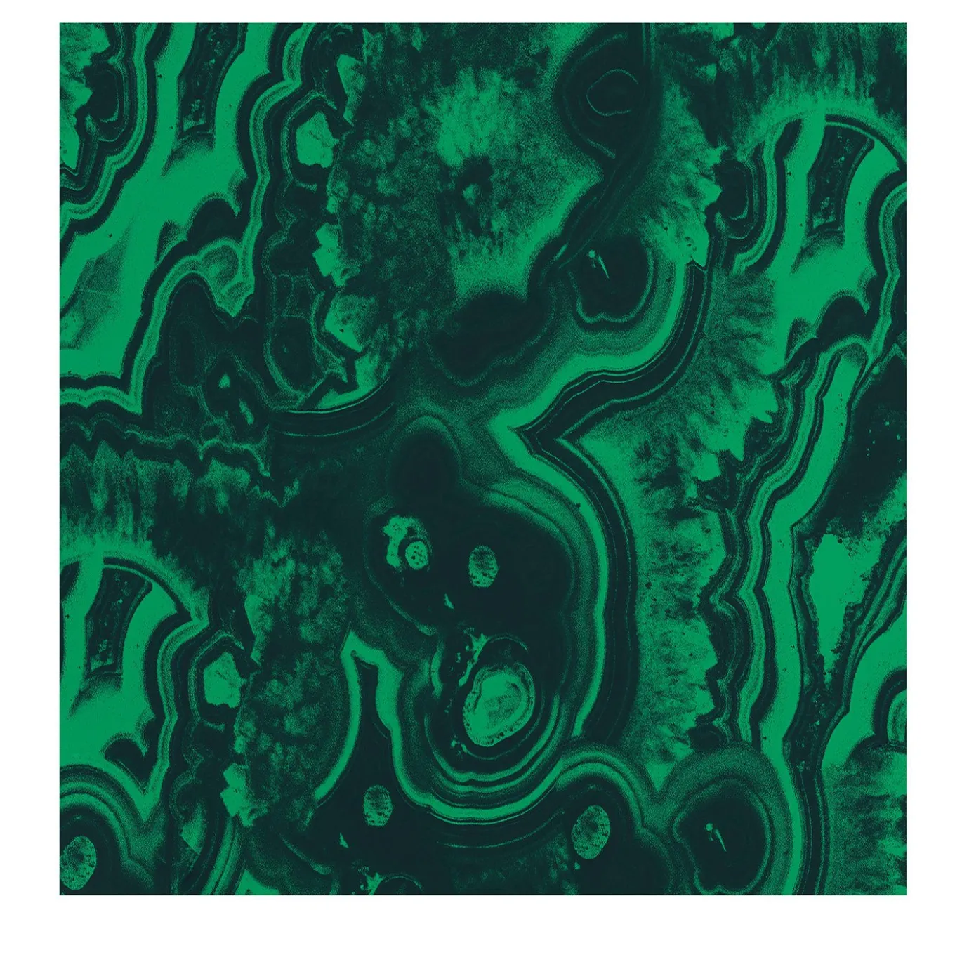 Carta da parati Geode Sezione Malachite