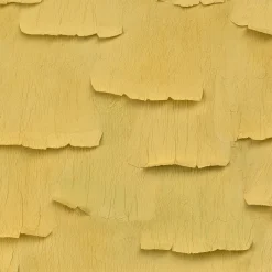 Carta da parati Ginko giallo dipinta a mano