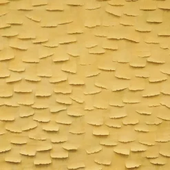 Carta da parati Ginko giallo dipinta a mano