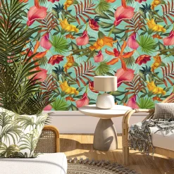 Carta da parati hawaiana Tiki Decor