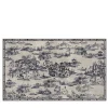 Carta da parati Japanese Toile blu e bianca
