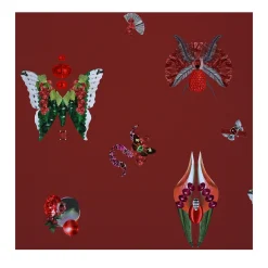 Carta da parati Jewelry Bugs Ruby di Fanny Garnichat