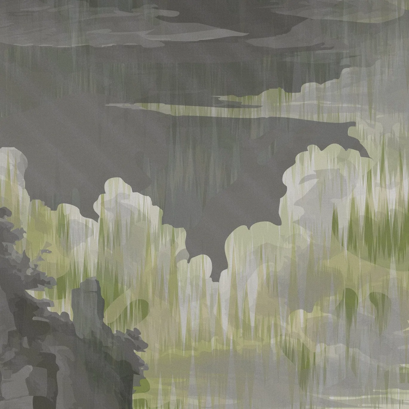 Carta da parati Storm of Stones and Shadows Two-Tones-Musk di Magnus Gjoen