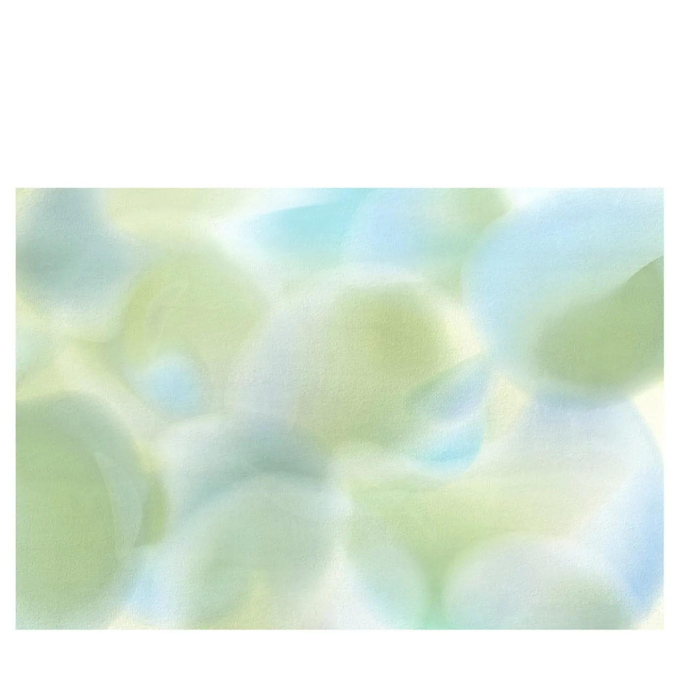 Carta da parati strutturata verde e azzurra della collezione Flo di Karim Rashid