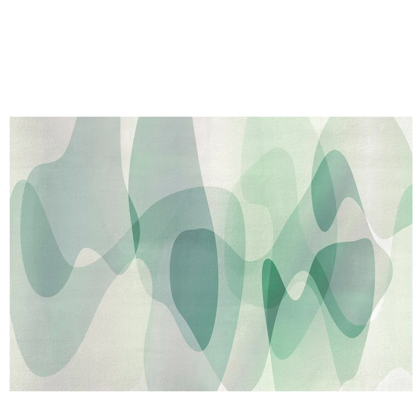 Carta da parati testurizzata Flo Collection Green Shades di Karim Rashid