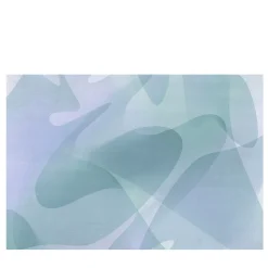 Carta da parati testurizzata blu e verde della collezione Flo di Karim Rashid