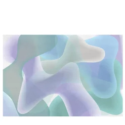 Carta da parati testurizzata blu e viola della collezione Flo di Karim Rashid