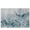 Carta da parati testurizzata Blue Flowers