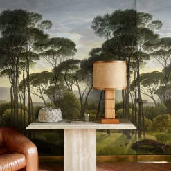 Carta da Parati Vintage Vittoriana con Alberi